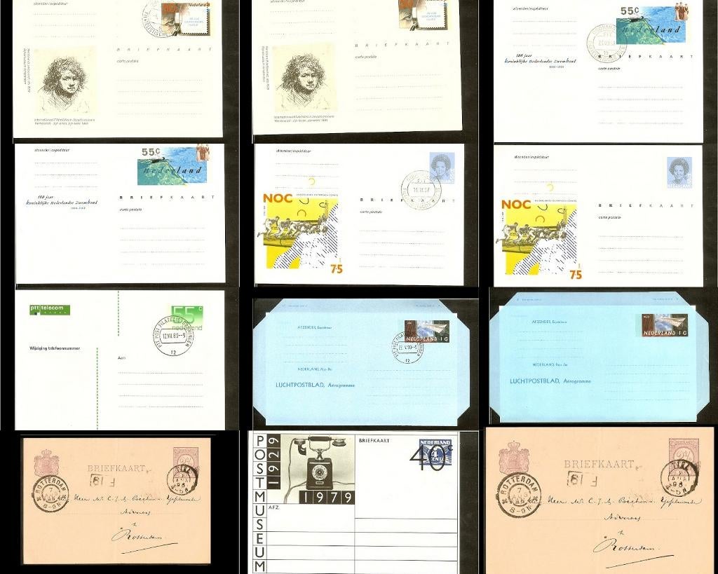 1892-1990 - Diverse Nederlandse postwaardestukken, Ophalen of Verzenden, Overige typen