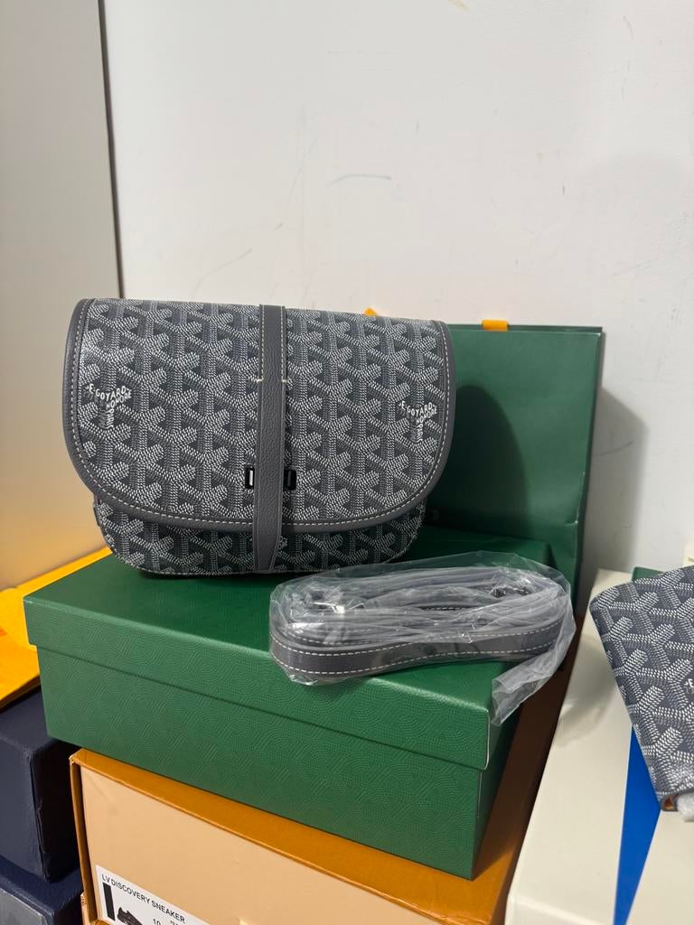 Goyard Belvedere PM Grey, Ophalen of Verzenden, Nieuw, Grijs