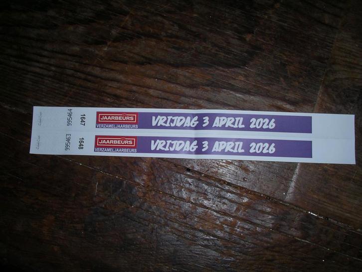 polsbandje of wel  ticket, Tickets en Kaartjes, Overige Tickets en Kaartjes, Eén persoon