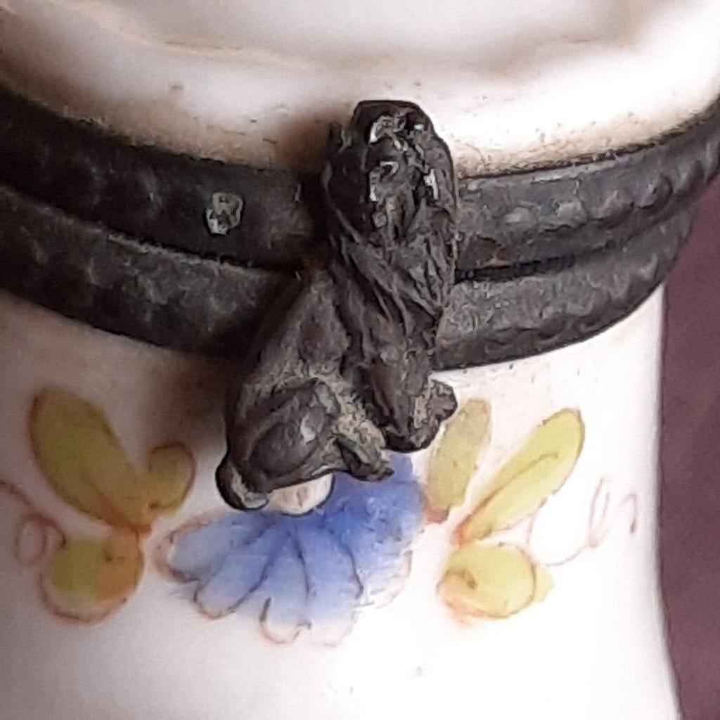 Antiek Sieradendoosje Limoges Porselein France Trinket Box, Antiek en Kunst, Verzenden