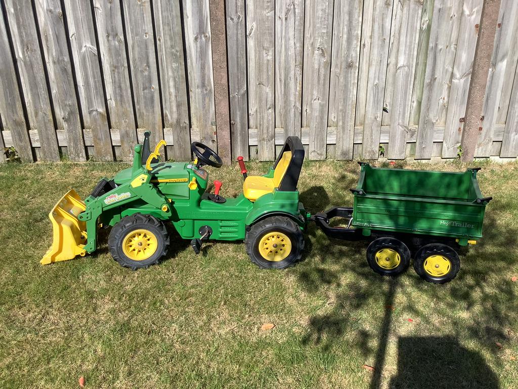 Traptractor John Deere 7930 luchtbanden, Kinderen en Baby's, Speelgoed | Buiten | Skelters, Ophalen, Zo goed als nieuw, Overige merken