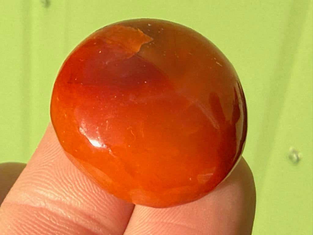 Carneool edelsteen broekzaksteen trommelsteen mineralen G, Verzamelen, Mineralen en Fossielen, Mineraal, Ophalen of Verzenden