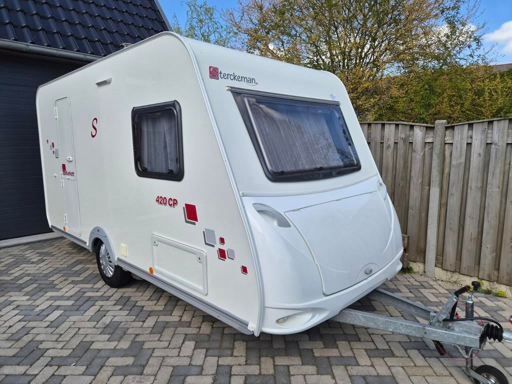 Caravan Sterckeman 420cp v.a. Mover .Voortent. Bovag 2026, Vast bed, Sterckeman, Treinzit, 750 - 1000 kg