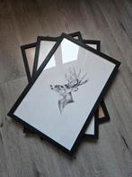 3 fotolijsten 47,8 x 33 cm, Ophalen, Overige materialen, Minder dan 50 cm, Zo goed als nieuw