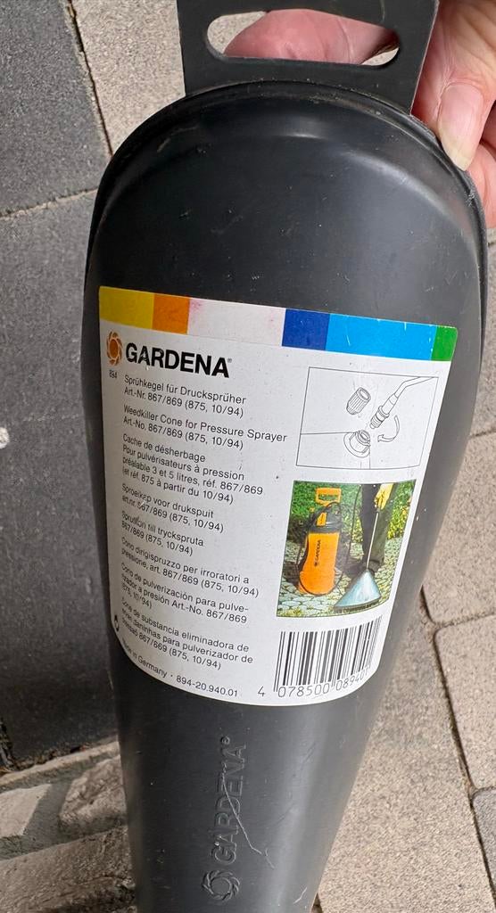 Gardena Sproeikop voor drukspuit (onkruidkegel), Ophalen of Verzenden, Gebruikt, Overige typen