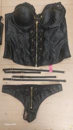 Hunkemöller compleet set 75B, Hunkemöller, Verzenden, Zwart, Setje