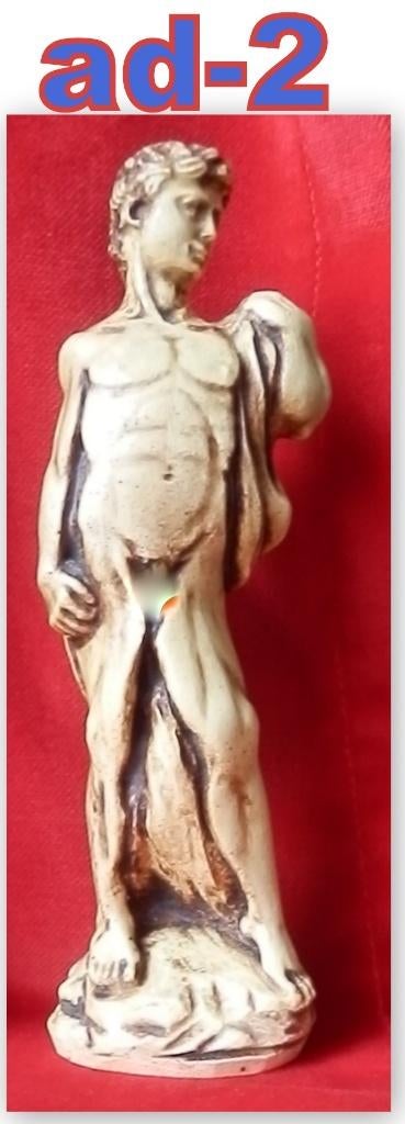 ad-2 Beeldje ( Gips ) van Adonis hoogte 15 cm, Ophalen of Verzenden, Zo goed als nieuw