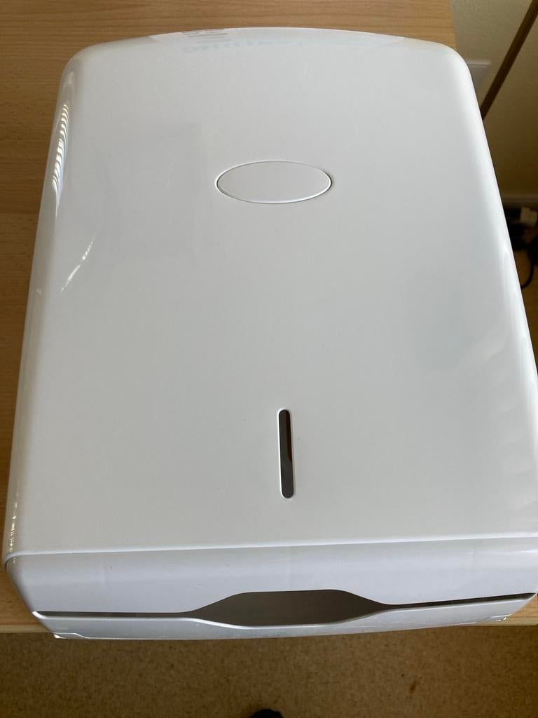 Dispenser voor papieren handdoekjes - Wit, Ophalen of Verzenden, Gebruikt, Overige typen