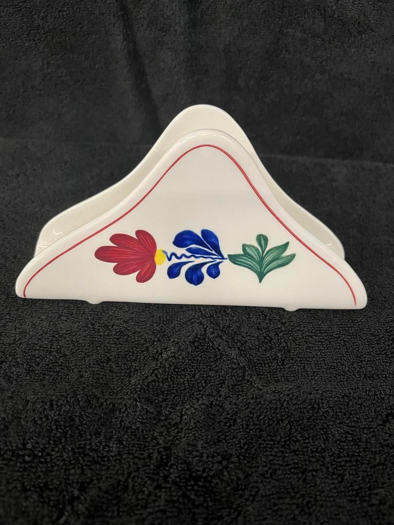 Leuk voor de Pasen , Boerenbont servethouder van Boch, Keramiek, Overige typen, Div, Ophalen of Verzenden