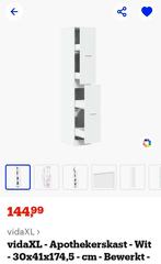 Apothekerskast wit 30 cm breed, Huis en Inrichting, Ophalen, Nieuw