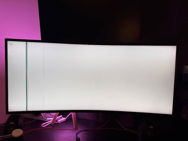 LG 34GK950F ultrawide monitor - damaged, for parts/repair, Computers en Software, Overige Computers en Software, Gebruikt, Ophalen