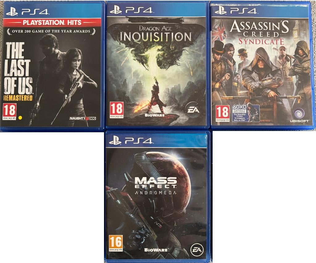 PS4 | 5 Games Bundel – €7,50 per stuk of €25 voor alles, Spelcomputers en Games, Games | Sony PlayStation 4, Avontuur en Actie