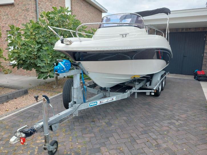 Prins 580 Console Boot 100PK Yamaha, Watersport en Boten, Speedboten, Gebruikt, 3 tot 6 meter, Benzine, 70 tot 120 pk, Polyester