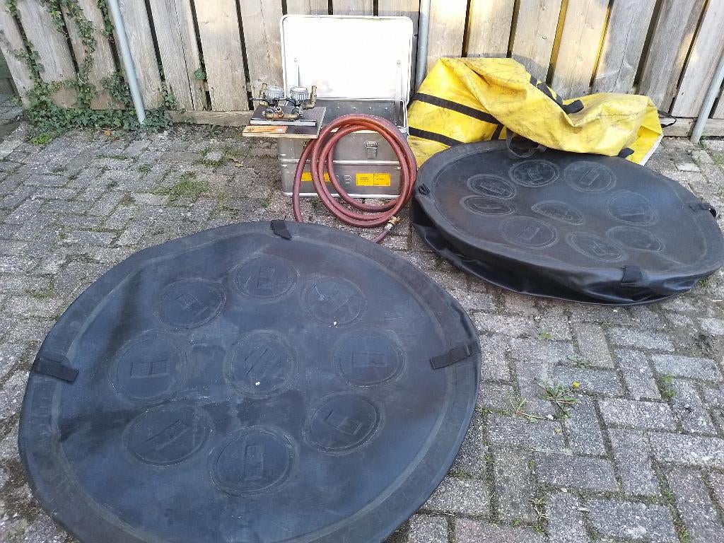 luchtkrik Vetter hefbalg 2st 113kN hefkussens luchtbalgenset, Ophalen, Gebruikt, Pneumatisch, Luchtkussenkrik