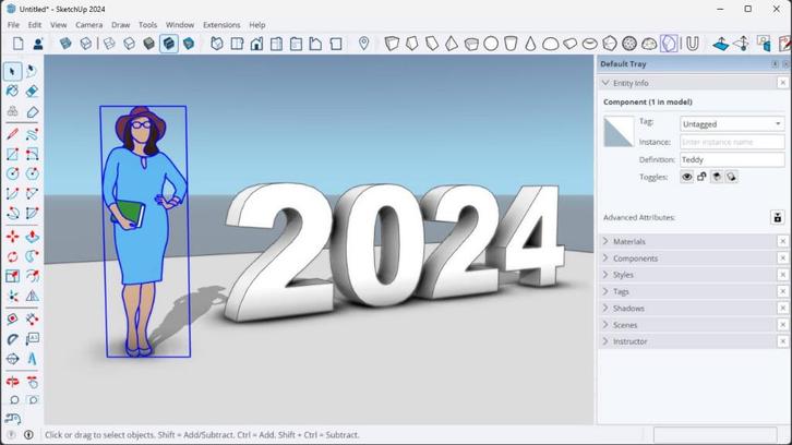 Sketchup Pro 2024, Computers en Software, Ontwerp- en Bewerkingssoftware, Zo goed als nieuw, Windows, Ophalen of Verzenden