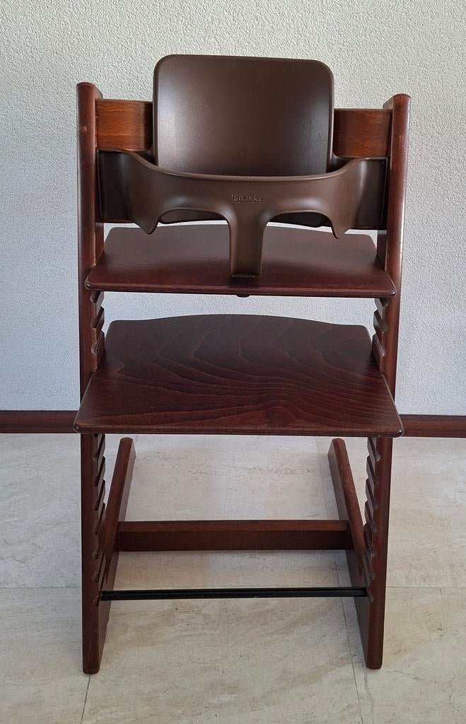 Stokke tripp trapp walnoot met babyset en evt extra's, Kinderen en Baby's, Kinderstoelen, Ophalen, Meegroeistoel