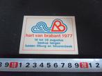 stickers Hart van Brabant 1977 Beekse Bergen, Ophalen, Zo goed als nieuw