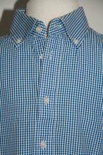 HEMA blouse overhemd heren ruitjes blauw maat L = 41/42, Hema, Blauw, Ophalen of Verzenden, Zo goed als nieuw