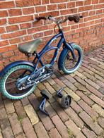 Blauwe kinderfiets met zijwieltjes - opknapper, Ophalen of Verzenden, Gebruikt