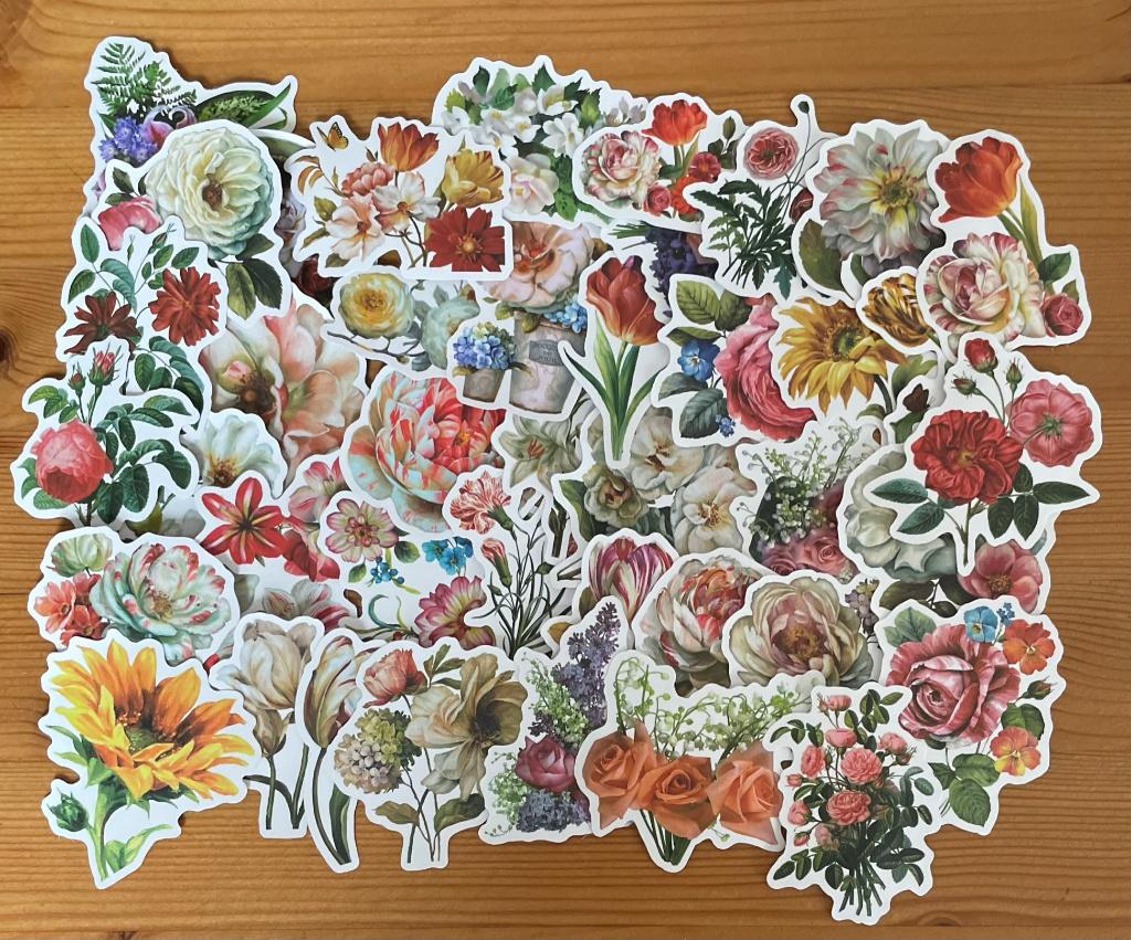 Bloemen stickers, Verzenden, Nieuw, Meerdere stickers
