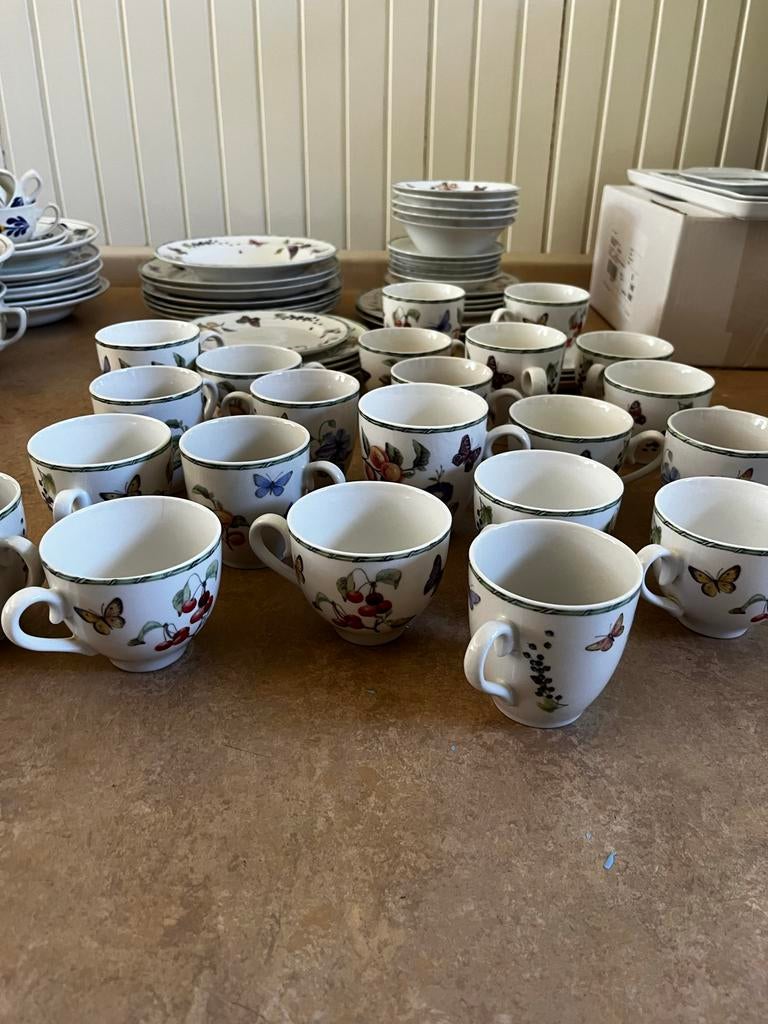 JBS Home Collection Servies - Fruit & Flowers, Huis en Inrichting, Keuken | Servies, Ophalen, Keramiek, Zo goed als nieuw, Overige stijlen