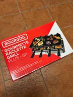 Bourgini Gourmette Raclette Grill Plus 8P, Witgoed en Apparatuur, Grillplaten, Ophalen of Verzenden, Vaatwasmachinebestendig, Nieuw