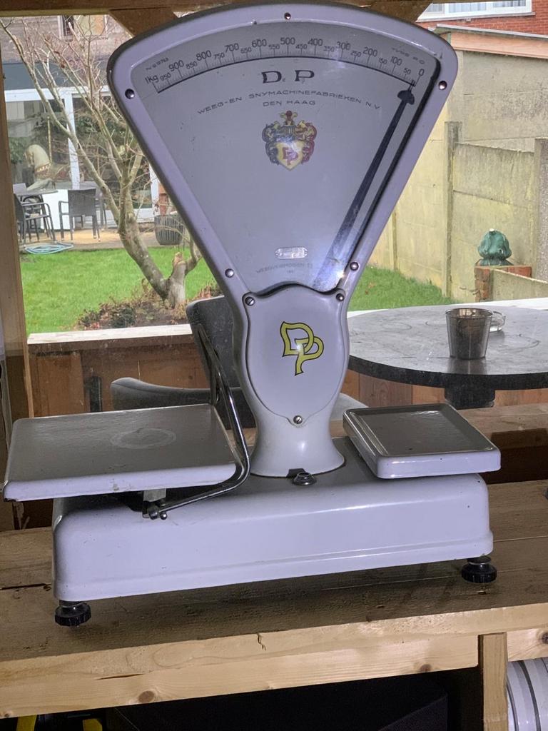 Vintage DP Weegschaal - Decoratief en Functioneel, Ophalen of Verzenden, Gebruikt, Overige typen, Minder dan 50 kg