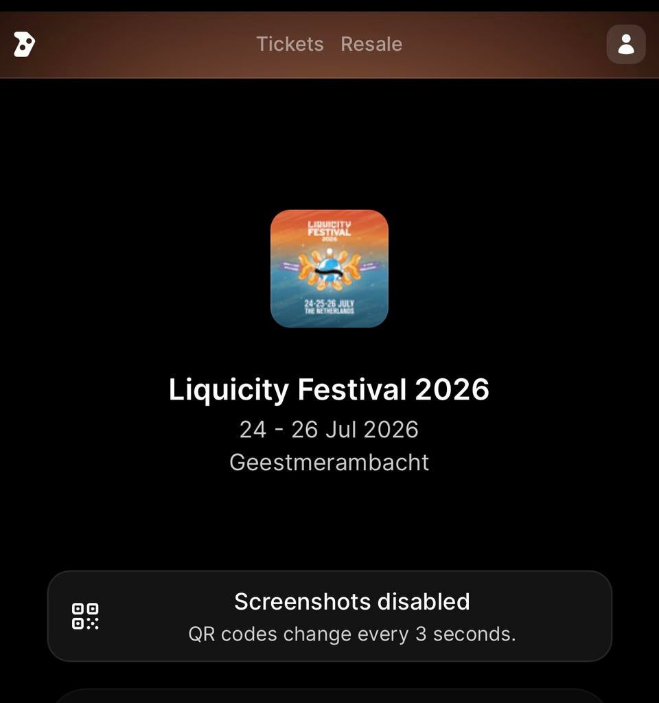 Liquicity Weekend Ticket 2026, Tickets en Kaartjes, Eén persoon