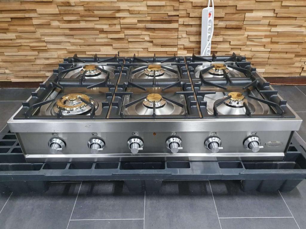 🔥Luxe inbouw / opbouw Boretti kookplaat 90cm RVS 6 pitten, Witgoed en Apparatuur, Kookplaten, Niet ingevuld, Tussenbouw, Niet ingevuld