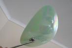 bijzondere vintage wandlamp met groene glazen schaal, Huis en Inrichting, Ophalen of Verzenden, Gebruikt, Glas