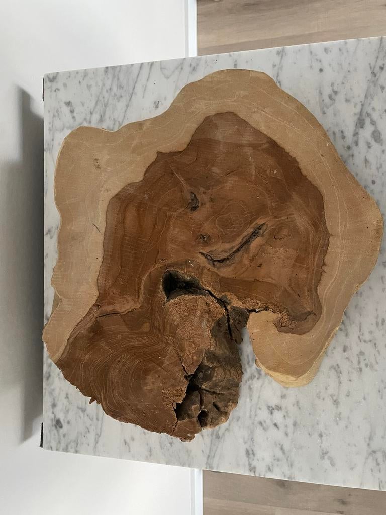 Houten schijf, Ophalen, Gebruikt, Bruin, Hout