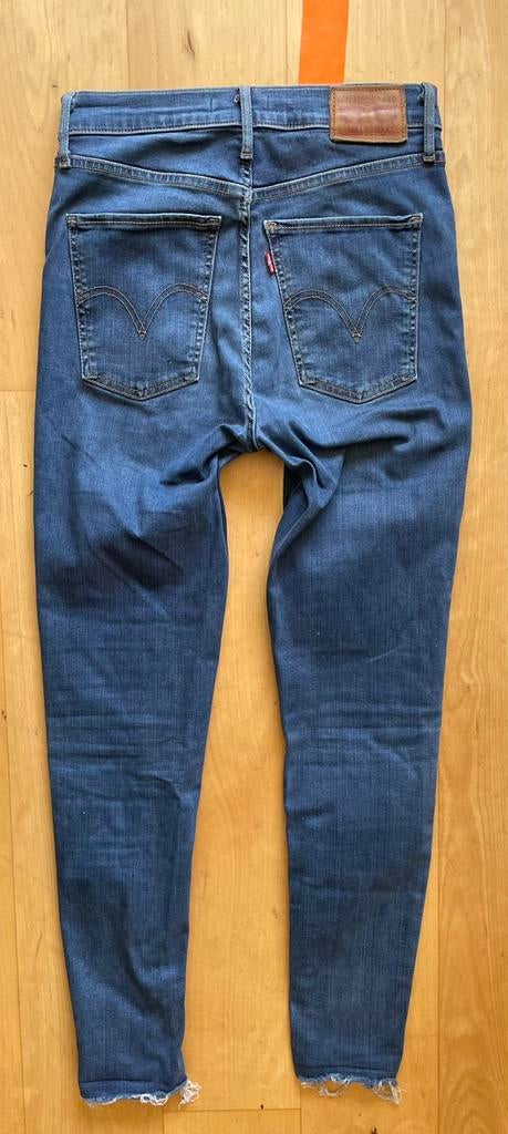 Levi’s Mile High Super Skinny jeans spijkerbroek W27 L30, Ophalen of Verzenden, Zo goed als nieuw, Blauw, W27 (confectie 34) of kleiner