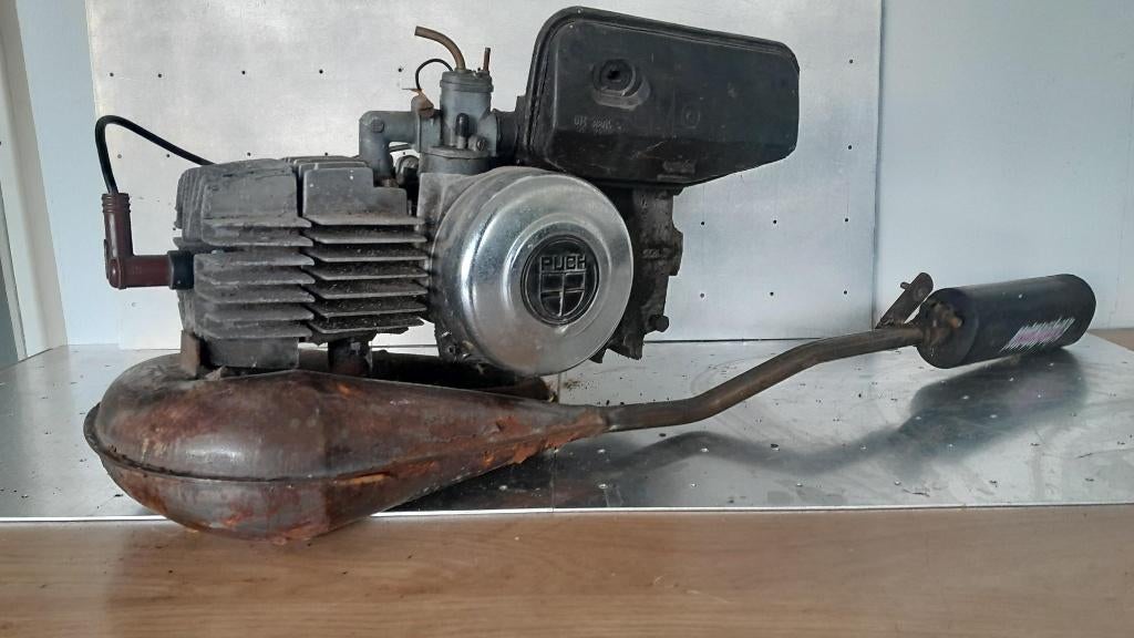 Puch Maxi 4 gelagerd blok met Proma CC uitlaat, Ophalen, Gebruikt, Blok