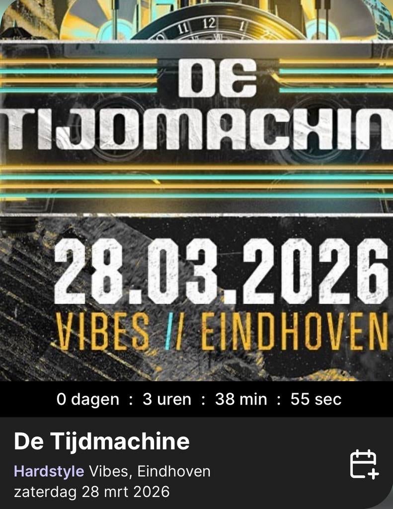 Ticket De Tijdmachine, Tickets en Kaartjes, Eén persoon