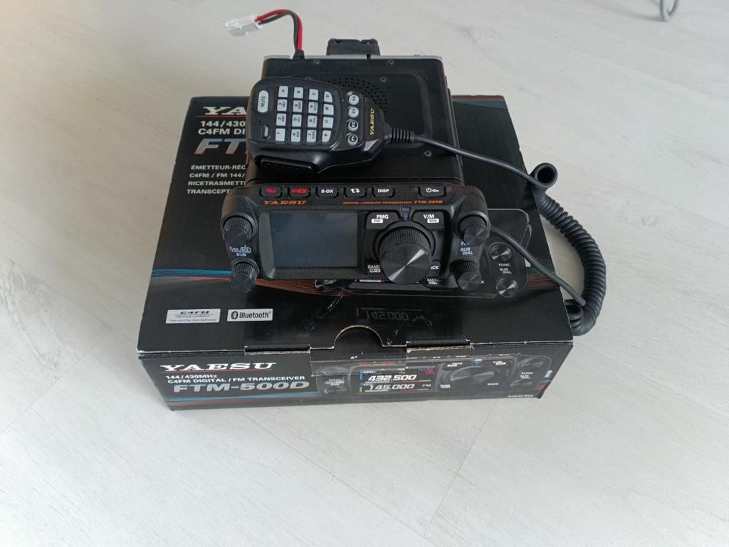 Yaesu FTM-500D Dual Band Transceiver, Ophalen of Verzenden, Gebruikt, Zender en Ontvanger