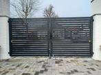 Moderne inrijpoort model: Berlin 400x150cm ook maatwerk, Met poort, Nieuw, IJzer, Spijlenhekwerk