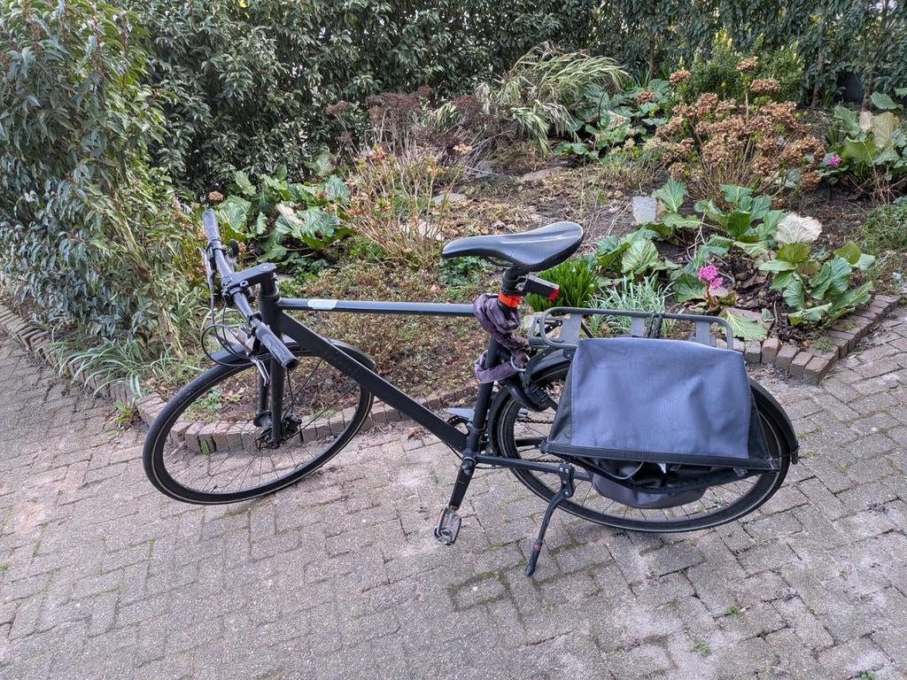Elops 920 sportieve stadsfiets Decathlon, Fietsen en Brommers, Gebruikt, Versnellingen, 53 tot 57 cm, Ophalen