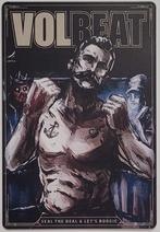 Volbeat seal the deal reclamebord van metaal wandbord deco, Info@deconoord.nl, Deco Noord, Nieuw, Ophalen of Verzenden