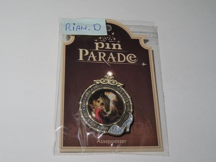 Efteling pin Assepoester nieuw in verpakking., Verzamelen, Efteling, Nieuw, Button of Speldje, Ophalen