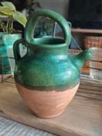 Franse provencaalse kruik met groen, Ophalen of Verzenden