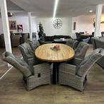 Tuinset Teaktafel 240cm + 6 Tuinstoelen 2 Verstelbaar!  ZGAN, Tuin en Terras, Zenq, Verzenden, ., Zo goed als nieuw