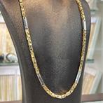 14k gouden koningsketting byzantijnse schakel massief, Ophalen of Verzenden, Nieuw, Goud