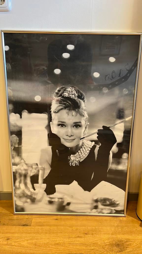 Poster Audrey Hepburn, Huis en Inrichting, Ophalen, Zo goed als nieuw