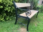 Parkbank tuinbank gietijzer eiken NIEUW, Ophalen, Nieuw, X, Hout