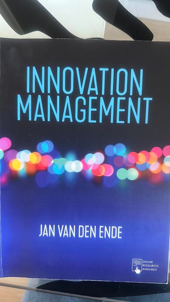 Innovation Management Jan van den Ende, Ophalen of Verzenden, Alpha, Zo goed als nieuw, HBO