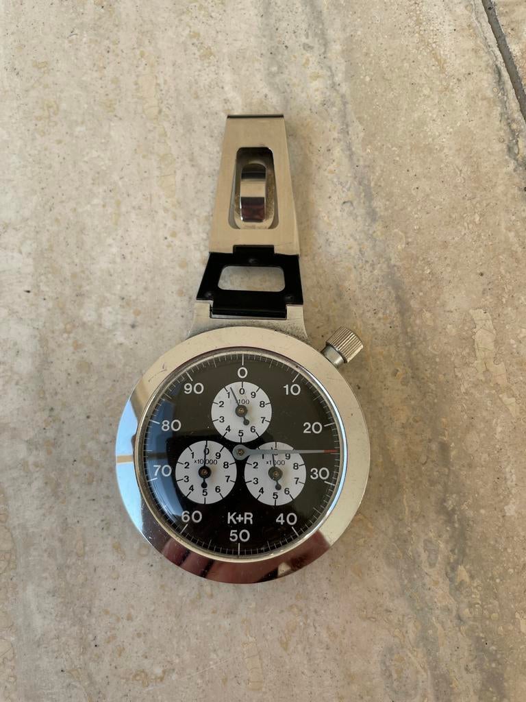 Vintage K+R Stopwatch - Nauwkeurig en Betrouwbaar, Antiek en Kunst, Antiek | Gereedschap en Instrumenten, Ophalen of Verzenden