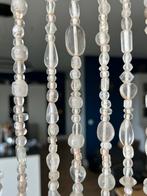 2x Vliegengordijn met glazen kralen (100x225 cm), Gebruikt, Overige stijlen, Ophalen of Verzenden, Wit