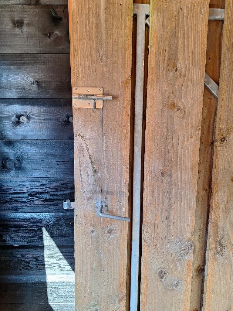 Tuindeur, Tuin en Terras, Ophalen, Gebruikt, 100 tot 150 cm, Draaipoort