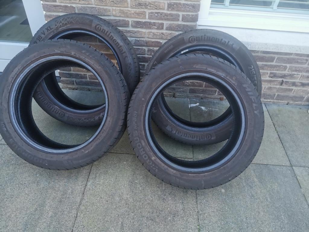 4 BANDEN 215/55 R18 (V XL) SUV, Auto-onderdelen, Banden en Velgen, 18 inch, Ophalen of Verzenden, Band(en), Terreinwagen
