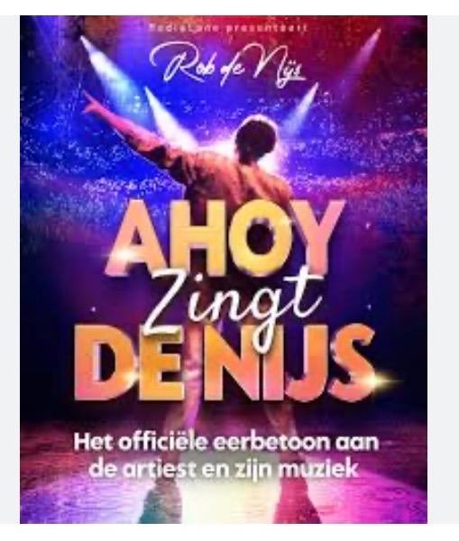 2 kaarten voor ahoy zingt de nijs, Tickets en Kaartjes, Twee personen, Juni, Levenslied